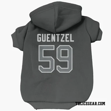 Black Tampa Bay Lightning Jake Guentzel   Gray Dog & Cat Pet Hoodie
