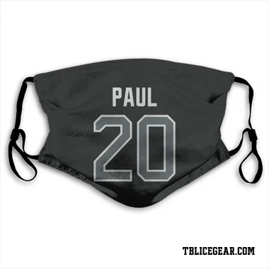 Black Tampa Bay Lightning Nick Paul   Gray Face Mask