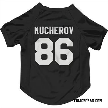 Black Tampa Bay Lightning Nikita Kucherov   Dog & Cat Pet Jersey