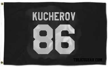 Black Tampa Bay Lightning Nikita Kucherov   Flag (3 X 5)