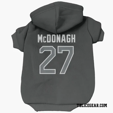 Black Tampa Bay Lightning Ryan McDonagh   Gray Dog & Cat Pet Hoodie