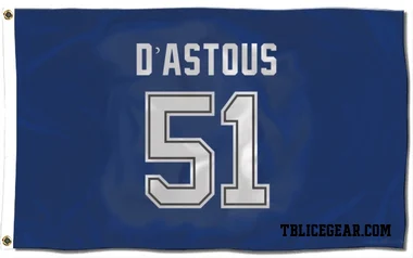 Blue Tampa Bay Lightning Charles-Edouard D'Astous   Flag (3 X 5)
