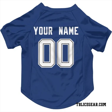 Blue Tampa Bay Lightning Custom    Dog & Cat Pet Jersey