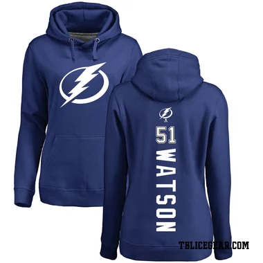 Blue Women's Austin Watson Tampa Bay Lightning Branded Backer Pullover Hoodie