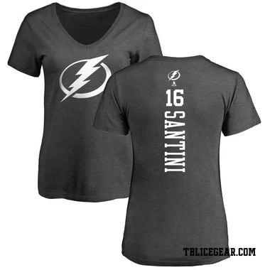 Charcoal Women's Steven Santini Tampa Bay Lightning One Color Backer T-Shirt -