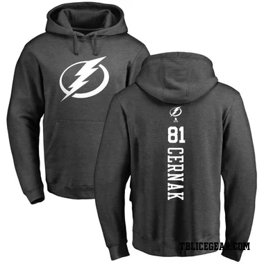 Charcoal Youth Erik Cernak Tampa Bay Lightning Branded One Color Backer Pullover Hoodie