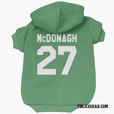 Green Tampa Bay Lightning Ryan McDonagh   Dog & Cat Pet Hoodie