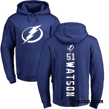 Royal Men's Austin Watson Tampa Bay Lightning Branded Backer Pullover Hoodie