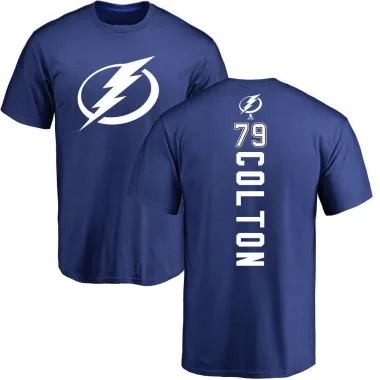 Royal Men's Ross Colton Tampa Bay Lightning Backer T-Shirt -