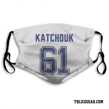 White Tampa Bay Lightning Boris Katchouk   Face Mask