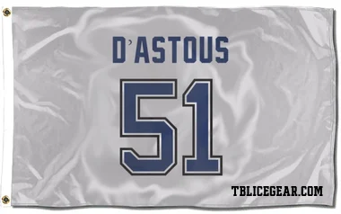 White Tampa Bay Lightning Charles-Edouard D'Astous   Flag (3 X 5)