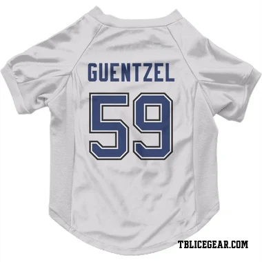 White Tampa Bay Lightning Jake Guentzel   Dog & Cat Pet Jersey