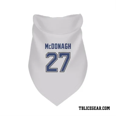 White Tampa Bay Lightning Ryan McDonagh   Dog & Cat Pet Bandana