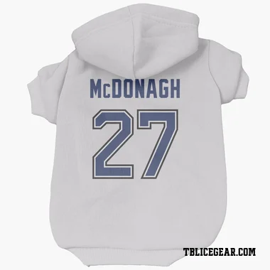 White Tampa Bay Lightning Ryan McDonagh   Dog & Cat Pet Hoodie