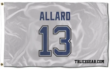 White Tampa Bay Lightning Tristan Allard   Flag (3 X 5)