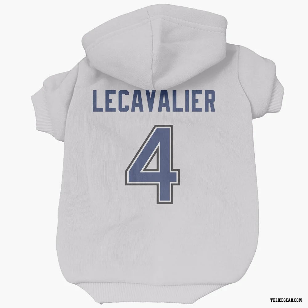 White Tampa Bay Lightning Vincent Lecavalier   Dog & Cat Pet Hoodie