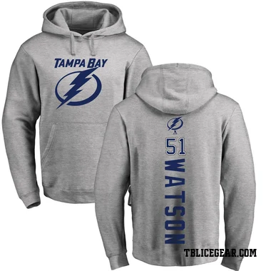 Youth Austin Watson Tampa Bay Lightning Branded Ash Backer Pullover Hoodie